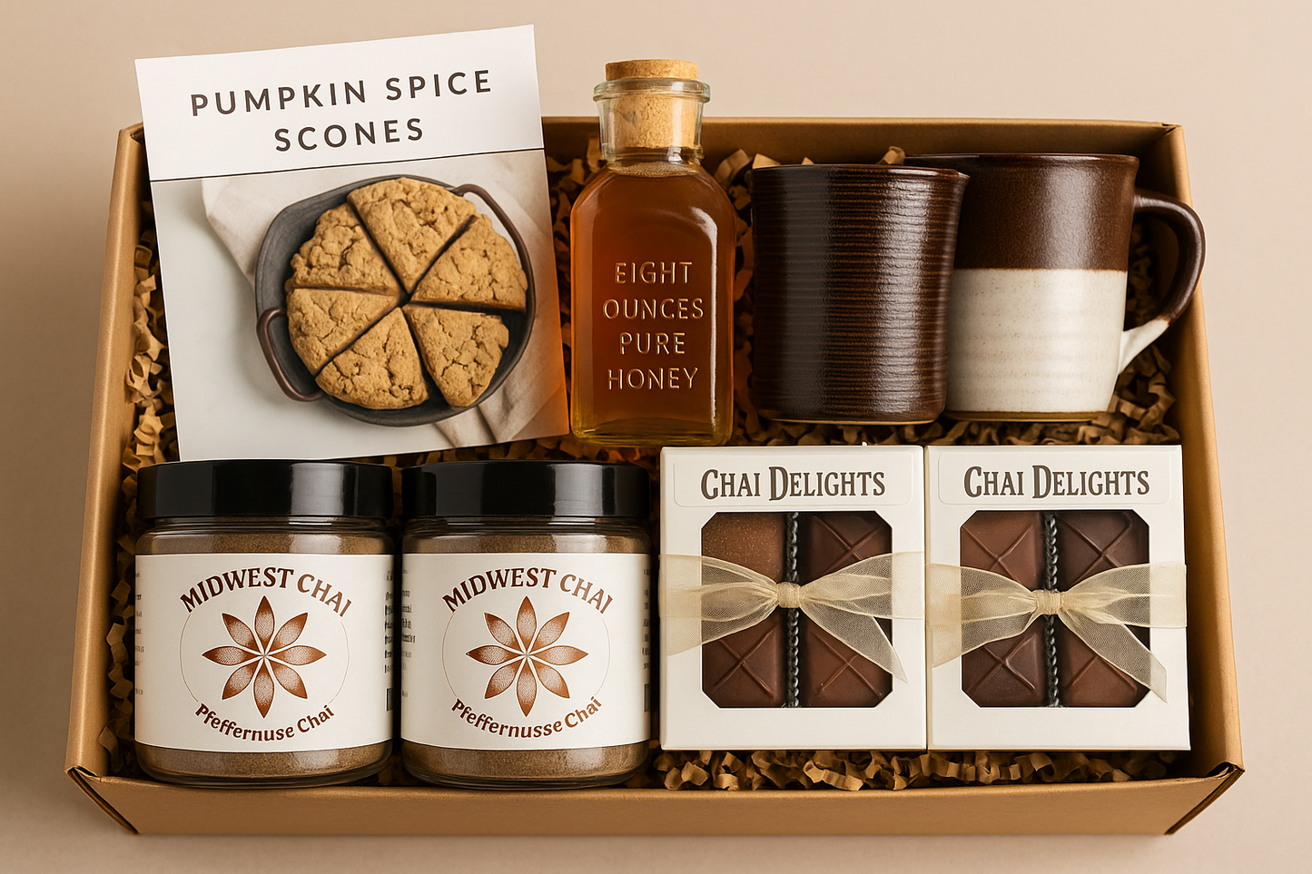 Tidings of Chai and Joy - Holiday Gift Box for Two